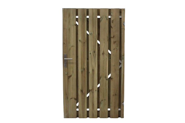 Tuindeuren met stalen frame