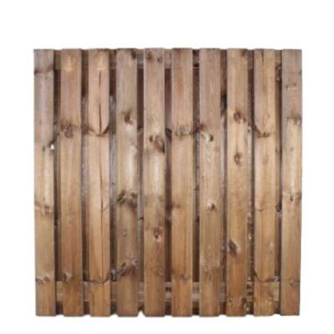 Bruin geïmpregneerd tuinscherm 