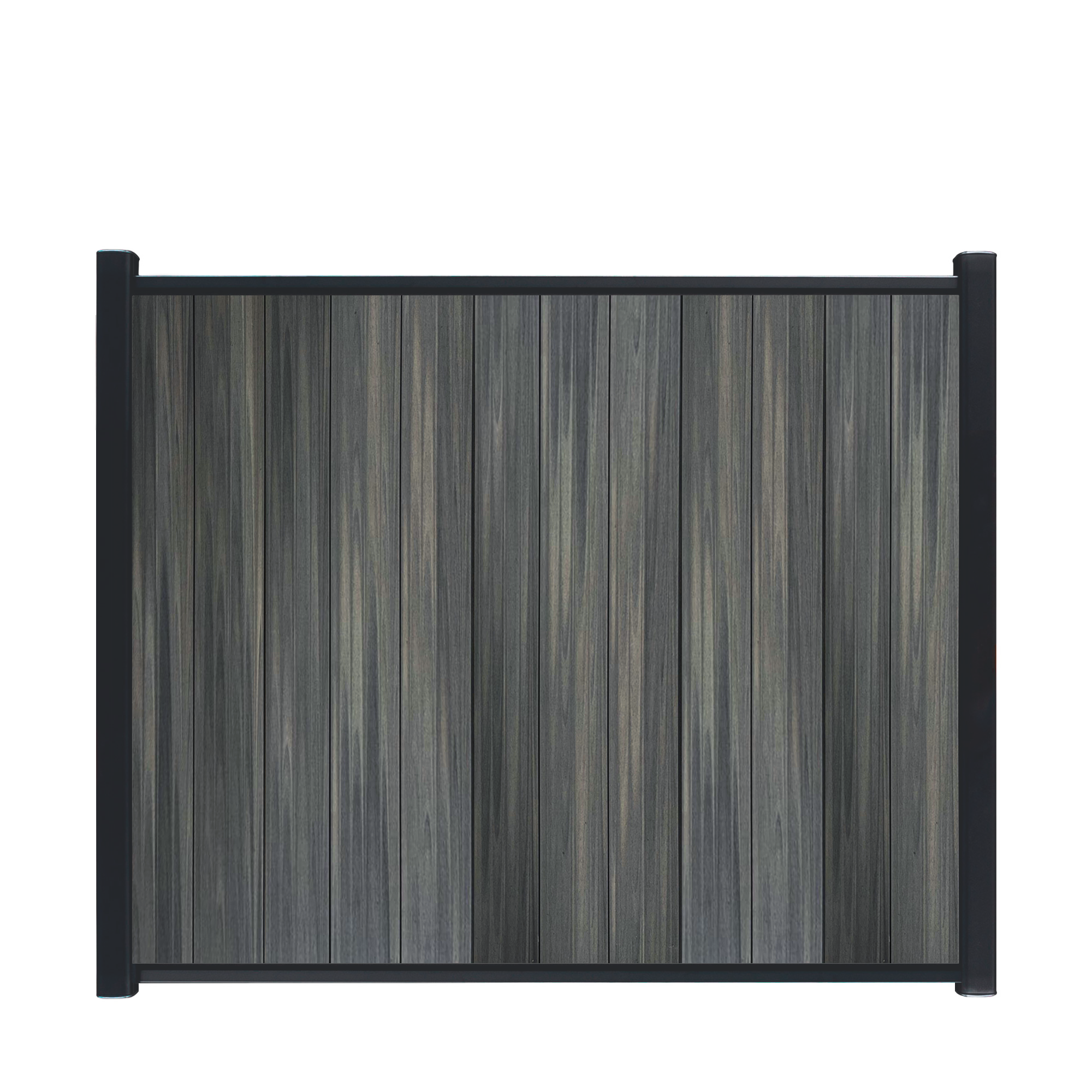 CompoLine composiet scherm Antraciet Rhombus Geborsteld verticaal met antraciet profielen - 180 x 188 cm