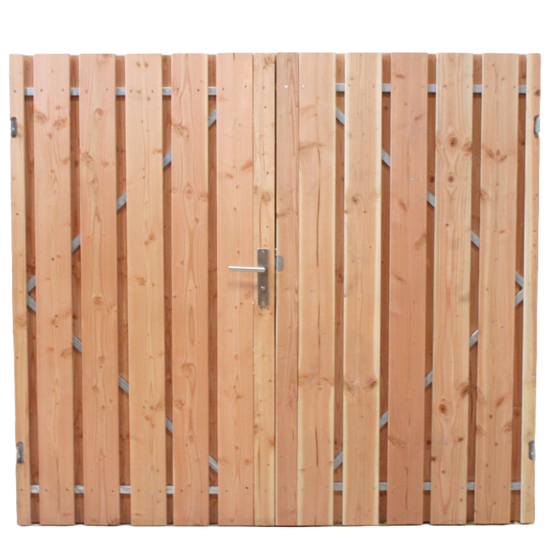 Douglas geschaafde dubbele tuindeuren