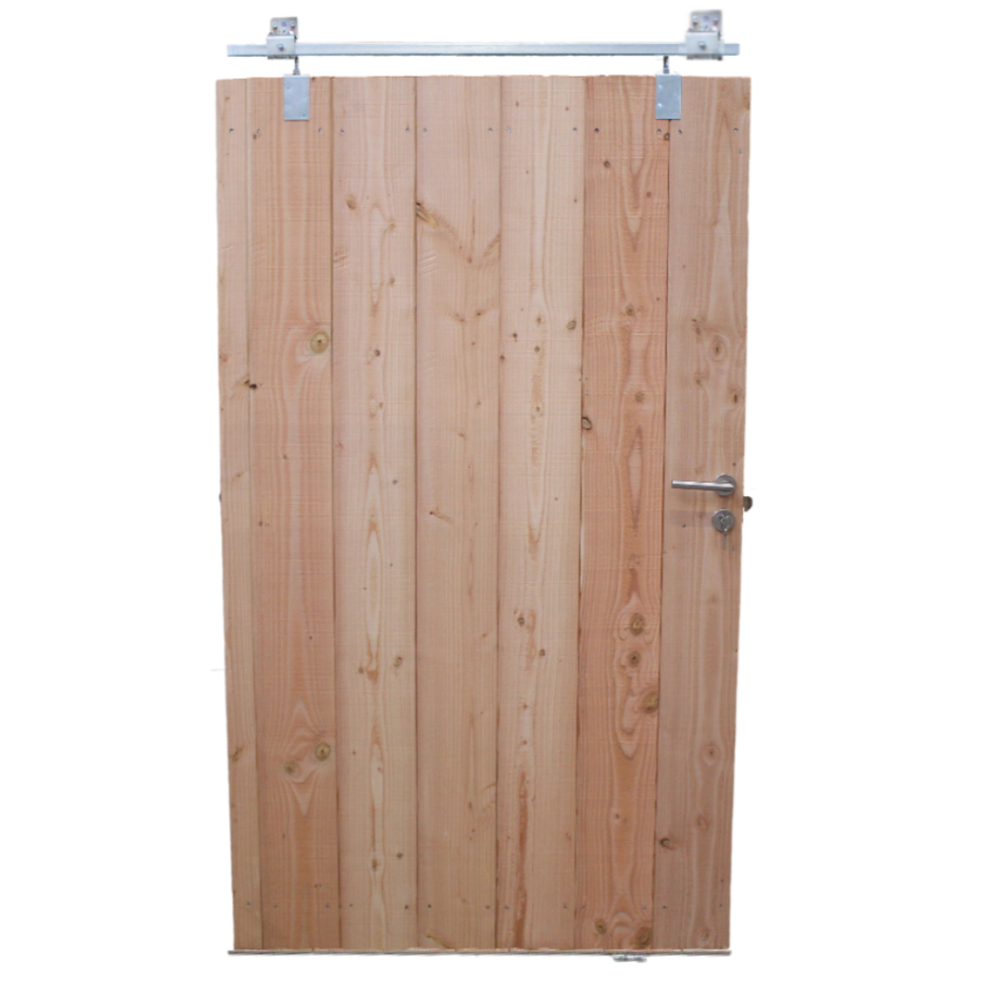 Douglas geschaafd halfhoutsrabat schuifdeur
