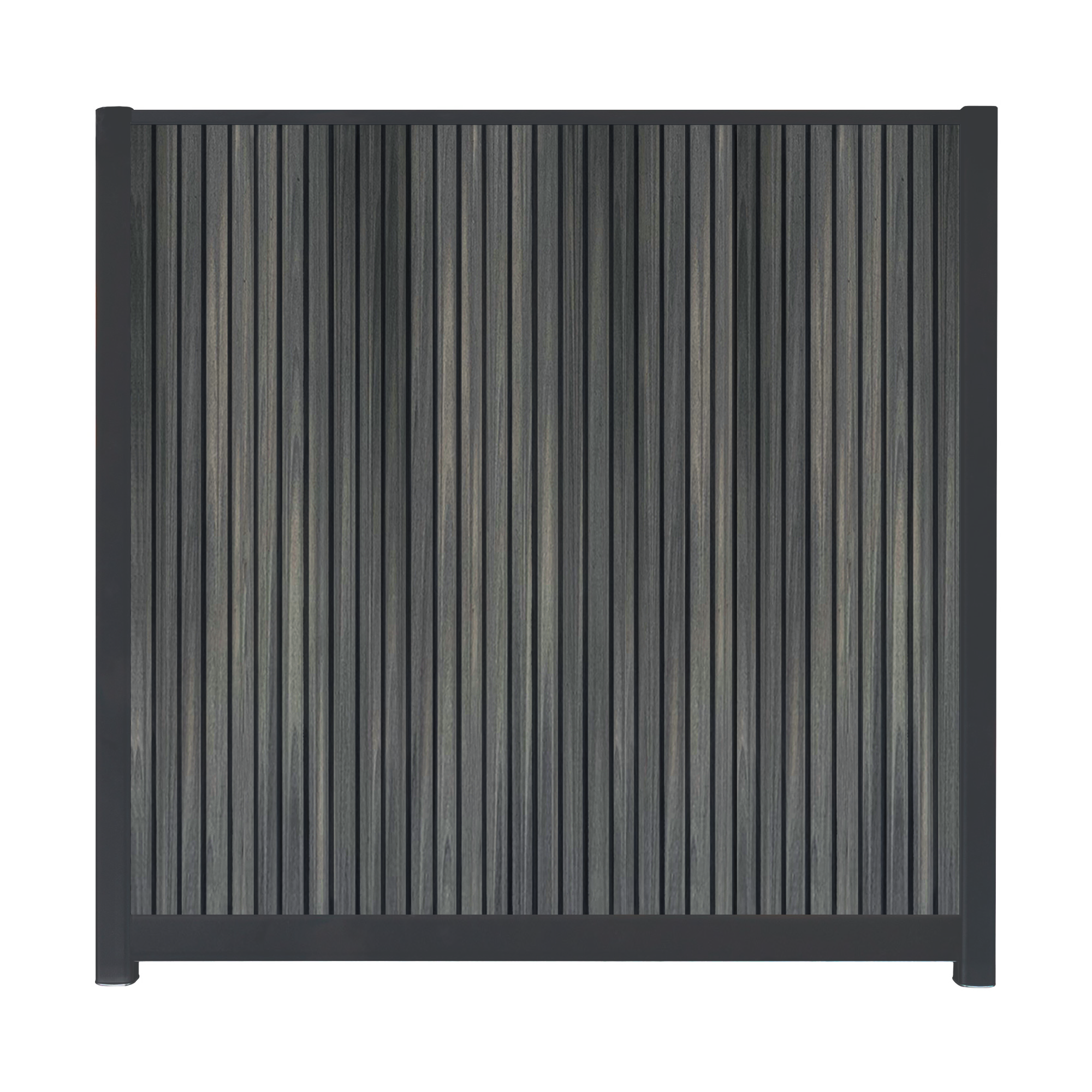 CompoLine composiet scherm Antraciet Rhombus verticaal met antraciet profielen - 180 x 188 cm