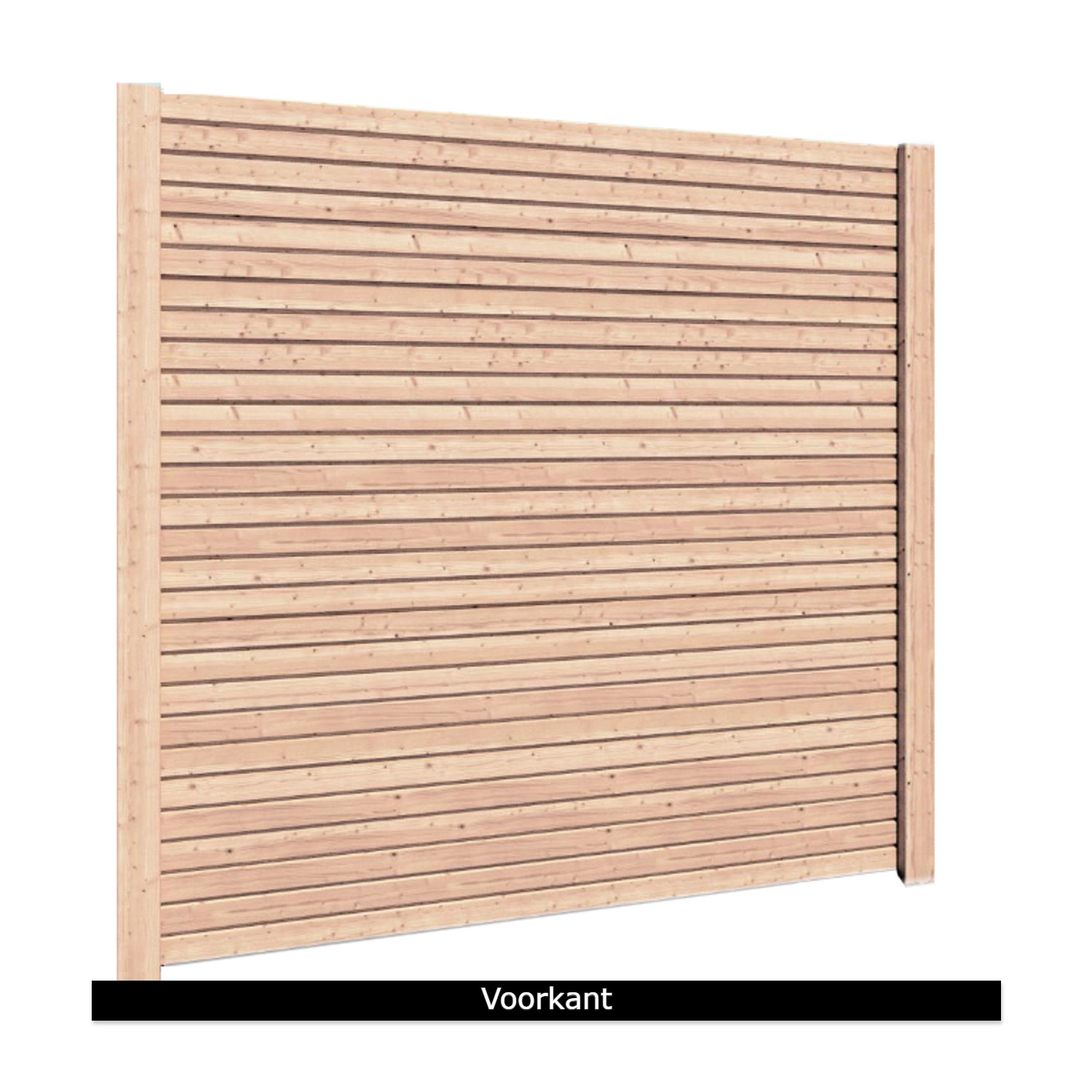 Douglas geschaafd 2-zijdig rhombusprofiel tuinscherm (bouwpakket)