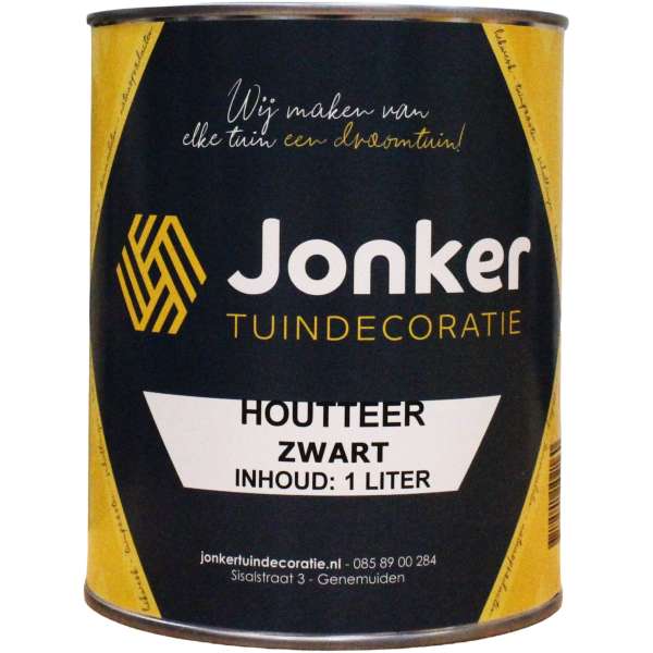 Houtteer zwart Jonker Tuindecoratie
