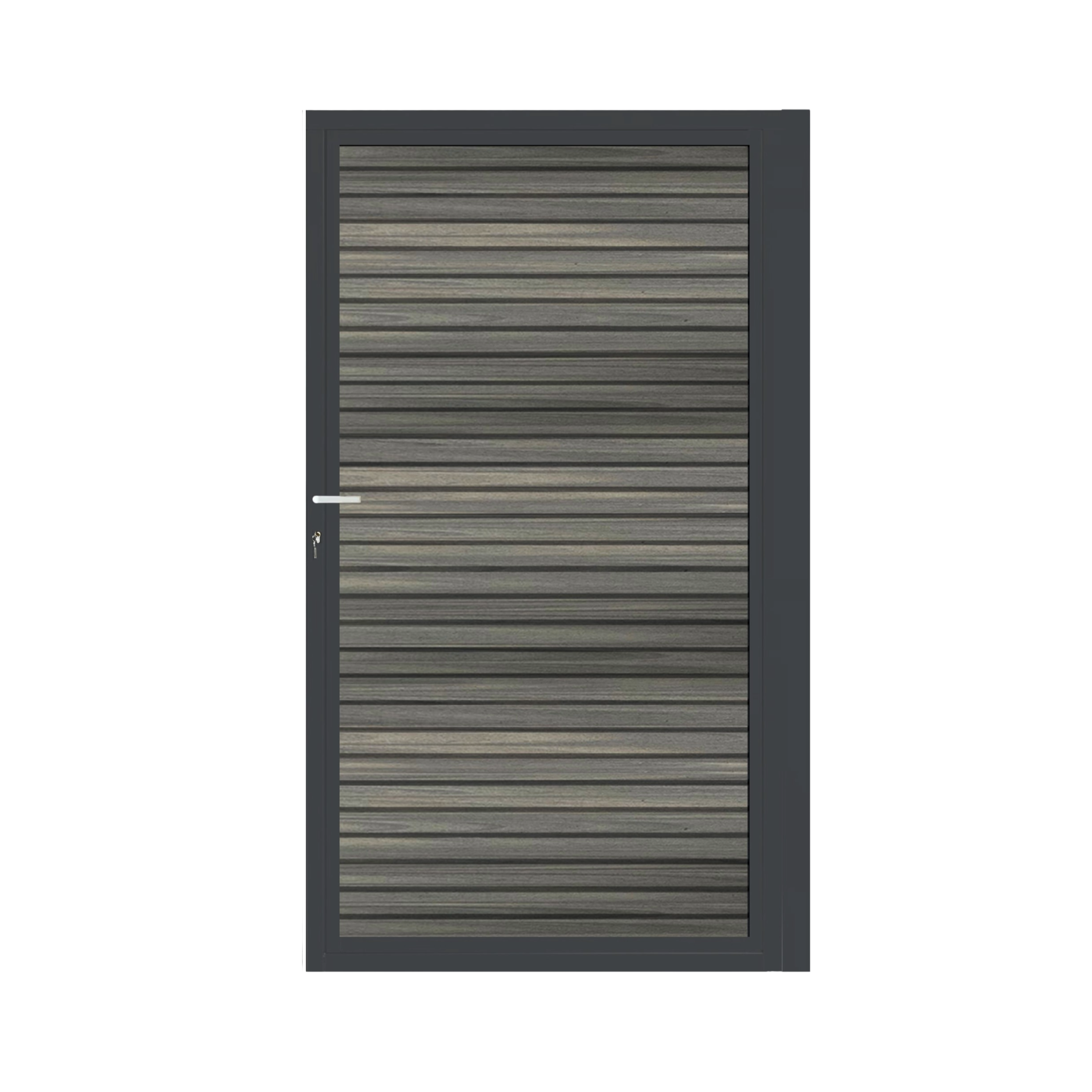 CompoGarden composiet poort Antraciet Rhombus horizontaal met antraciet stalen poortframe - 100 x 185 cm 